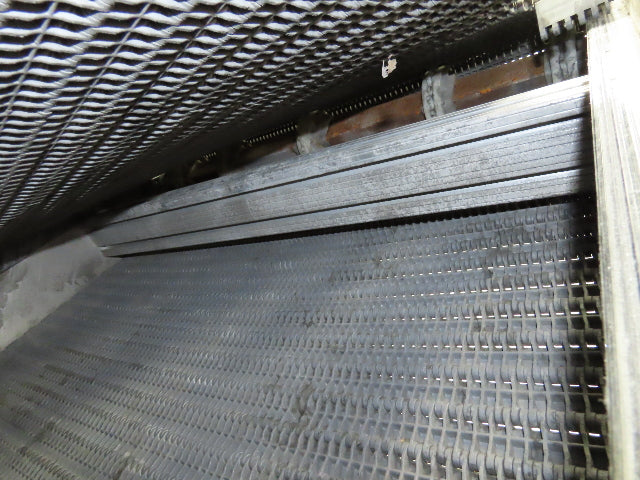 30"W x 45"L MatTop Cleated Plastic Belt Incline Conveyor Aluminum Frame No Drive
