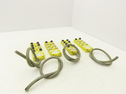 Brad Harrison BTY800P-FBN-05 Woodhead MPIS Actuator 8 Port NPN LED Lot of 4