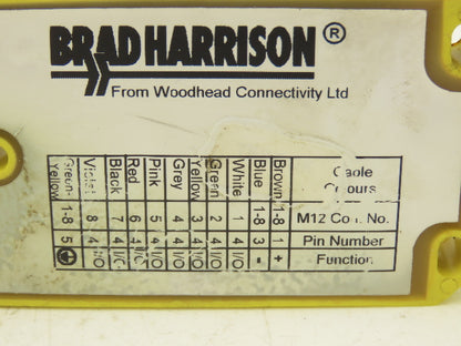 Brad Harrison BTY800P-FBN-05 Woodhead MPIS Actuator 8 Port NPN LED Lot of 4