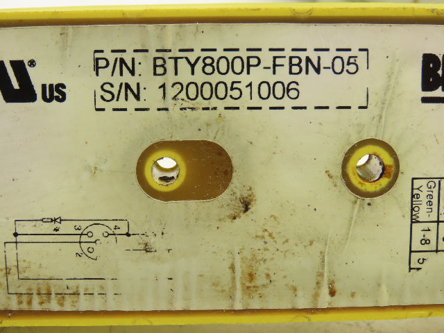 Brad Harrison BTY800P-FBN-05 Woodhead MPIS Actuator 8 Port NPN LED Lot of 3