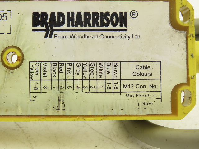 Brad Harrison BTY800P-FBN-05 Woodhead MPIS Actuator 8 Port NPN LED Lot of 3