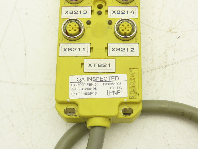 Brad Harrison BTY800P-FBN-05 Woodhead MPIS Actuator 8 Port NPN LED Lot of 3