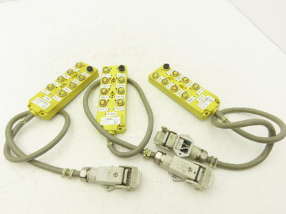 Brad Harrison BTY800P-FBN-05 Woodhead MPIS Actuator 8 Port NPN LED Lot of 3