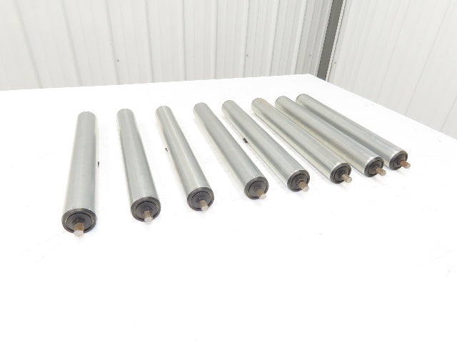 SST R16 1.9"x 16"BF Gravity Conveyor Roller 7/16" Hex Axle  Lot of 8