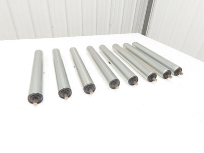 SST R16 1.9"x 16"BF Gravity Conveyor Roller 7/16" Hex Axle  Lot of 8