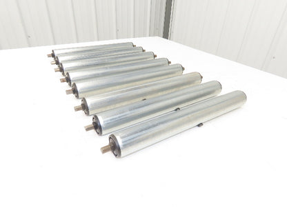 SST R16 1.9"x 16"BF Gravity Conveyor Roller 7/16" Hex Axle  Lot of 8
