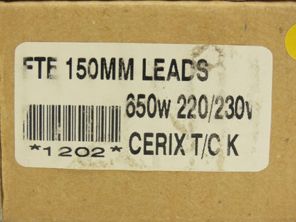 Cerix T/C K Ceramic Infrared Radiant Heater Curved 650W 230V Lot Of 3