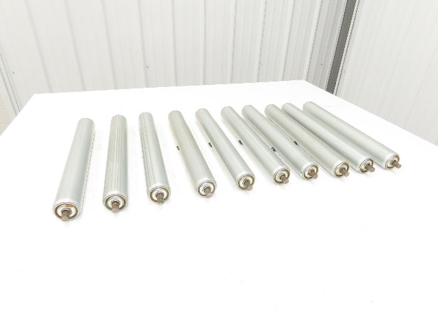 1.9"x 16"BF Gravity Conveyor Roller 7/16" Hex Axle Galvanized  Lot of 10