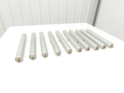 1.9"x 16"BF Gravity Conveyor Roller 7/16" Hex Axle Galvanized  Lot of 10