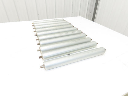 1.9"x 16"BF Gravity Conveyor Roller 7/16" Hex Axle Galvanized  Lot of 10