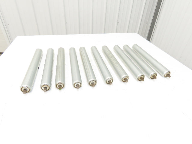 1.9"x 16"BF Gravity Conveyor Roller 7/16" Hex Axle Galvanized  Lot of 10