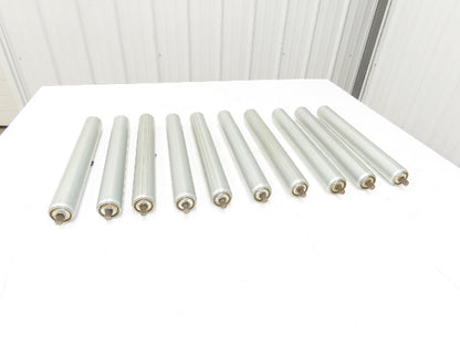 1.9"x 16"BF Gravity Conveyor Roller 7/16" Hex Axle Galvanized  Lot of 10