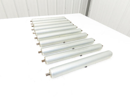 1.9"x 16"BF Gravity Conveyor Roller 7/16" Hex Axle Galvanized  Lot of 10