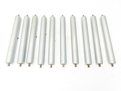 1.9"x 16"BF Gravity Conveyor Roller 7/16" Hex Axle Galvanized  Lot of 10
