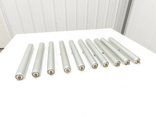 1.9"x 16"BF Gravity Conveyor Roller 7/16" Hex Axle Galvanized  Lot of 10