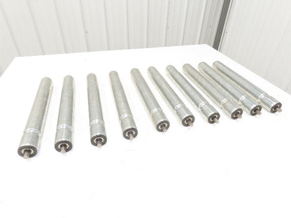 TGW E0006427 1.9"x 16"BF Gravity Conveyor Roller Grooved 7/16"Hex  Lot of 10