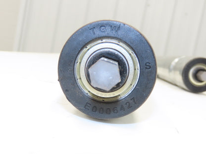 TGW E0006427 1.9"x 16"BF Gravity Conveyor Roller Grooved 7/16"Hex  Lot of 10