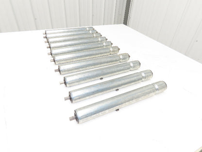 TGW E0006427 1.9"x 16"BF Gravity Conveyor Roller Grooved 7/16"Hex  Lot of 10