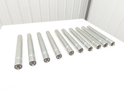 TGW E0006427 1.9"x 16"BF Gravity Conveyor Roller Grooved 7/16"Hex  Lot of 10