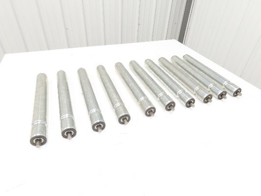 TGW E0006427 1.9"x 16"BF Gravity Conveyor Roller Grooved 7/16"Hex  Lot of 10