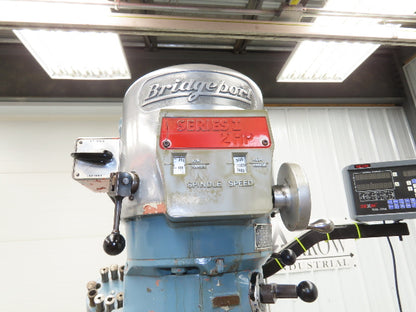 Bridgeport Textron Knee Mill Milling Machine 9x42" Bed 2Hp 240/480V 3Ph Manual