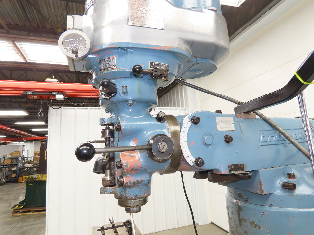 Bridgeport Textron Knee Mill Milling Machine 9x42" Bed 2Hp 240/480V 3Ph Manual