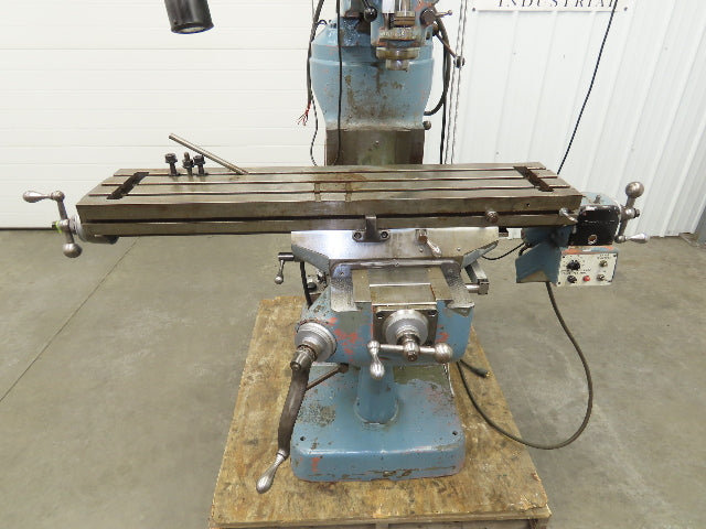 Bridgeport Textron Knee Mill Milling Machine 9x42" Bed 2Hp 240/480V 3Ph Manual