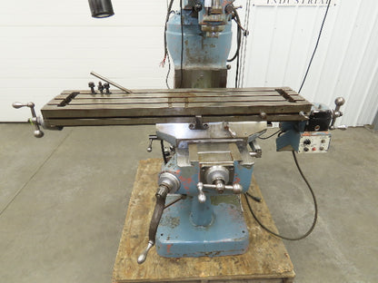 Bridgeport Textron Knee Mill Milling Machine 9x42" Bed 2Hp 240/480V 3Ph Manual