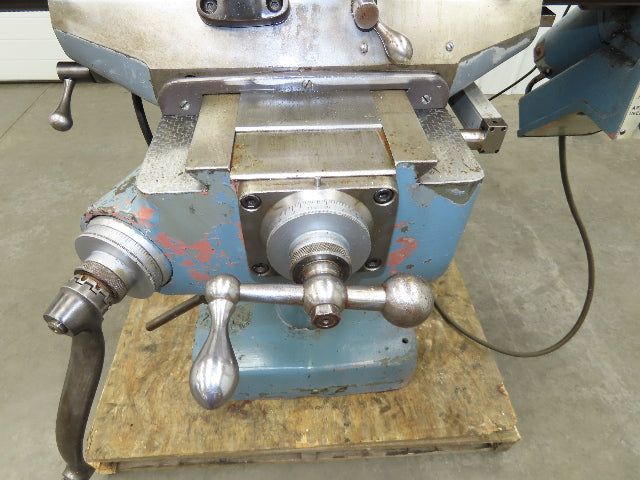 Bridgeport Textron Knee Mill Milling Machine 9x42" Bed 2Hp 240/480V 3Ph Manual