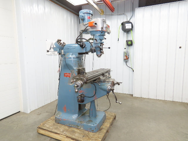 Bridgeport Textron Knee Mill Milling Machine 9x42" Bed 2Hp 240/480V 3Ph Manual