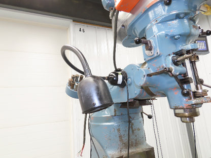 Bridgeport Textron Knee Mill Milling Machine 9x42" Bed 2Hp 240/480V 3Ph Manual