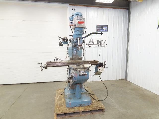 Bridgeport Textron Knee Mill Milling Machine 9x42" Bed 2Hp 240/480V 3Ph Manual