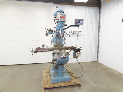 Bridgeport Textron Knee Mill Milling Machine 9x42" Bed 2Hp 240/480V 3Ph Manual
