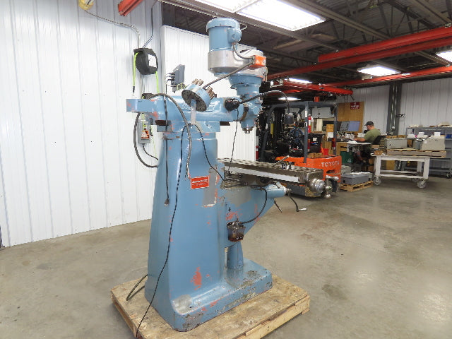 Bridgeport Textron Knee Mill Milling Machine 9x42" Bed 2Hp 240/480V 3Ph Manual