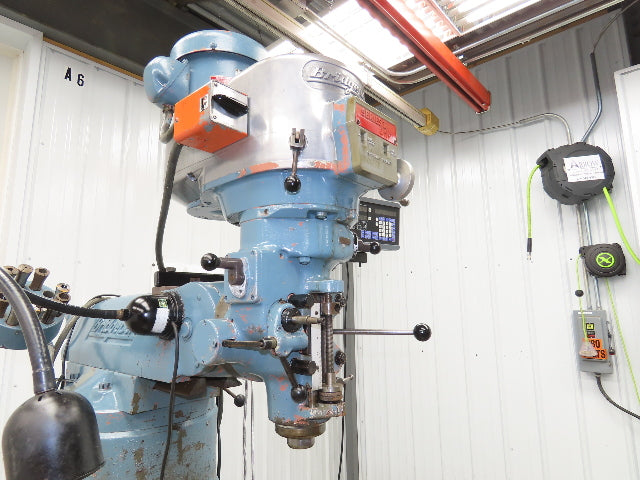 Bridgeport Textron Knee Mill Milling Machine 9x42" Bed 2Hp 240/480V 3Ph Manual