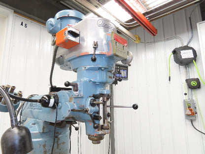 Bridgeport Textron Knee Mill Milling Machine 9x42" Bed 2Hp 240/480V 3Ph Manual