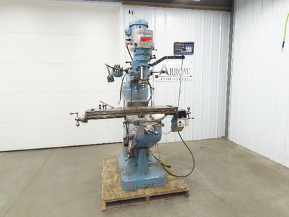 Bridgeport Textron Knee Mill Milling Machine 9x42" Bed 2Hp 240/480V 3Ph Manual