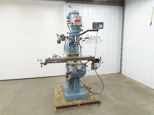 Bridgeport Textron Knee Mill Milling Machine 9x42" Bed 2Hp 240/480V 3Ph Manual