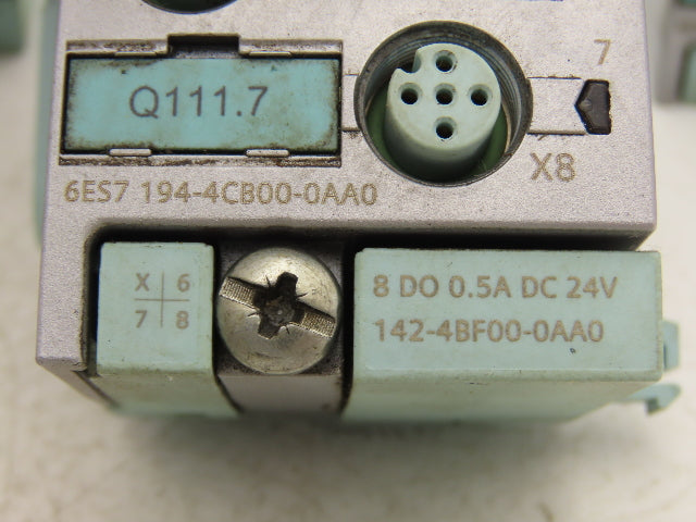 Siemens 6ES7 194-4CB00-0AA0 SIMATIC S7 8 Digital Output w/Connector Lot of 9