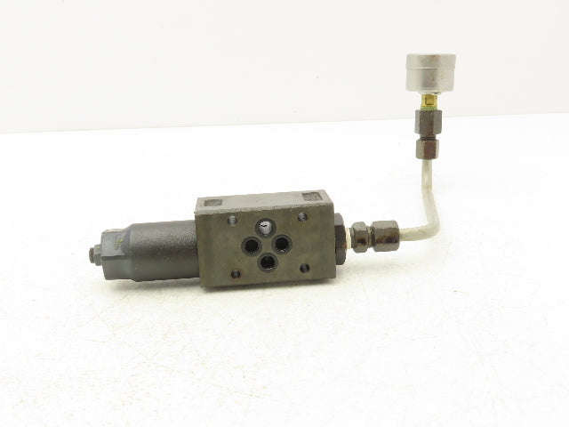 Nachi OG-G01-P1-21 Pressure Reducing Modular Valve W/Pressure Guage Lot of 2