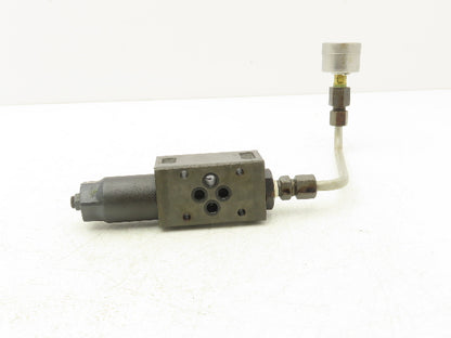 Nachi OG-G01-P1-21 Pressure Reducing Modular Valve W/Pressure Guage Lot of 2