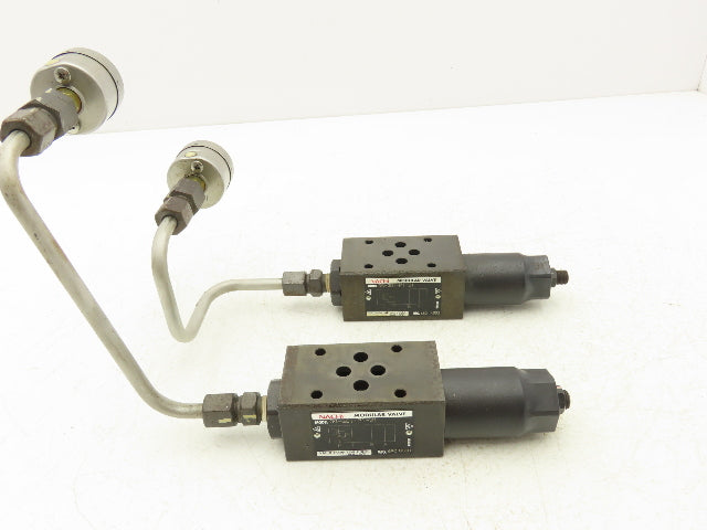 Nachi OG-G01-P1-21 Pressure Reducing Modular Valve W/Pressure Guage Lot of 2