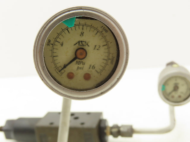 Nachi OG-G01-P1-21 Pressure Reducing Modular Valve W/Pressure Guage Lot of 2