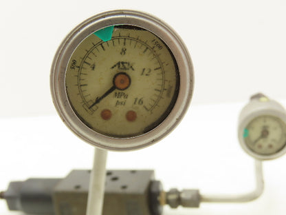 Nachi OG-G01-P1-21 Pressure Reducing Modular Valve W/Pressure Guage Lot of 2