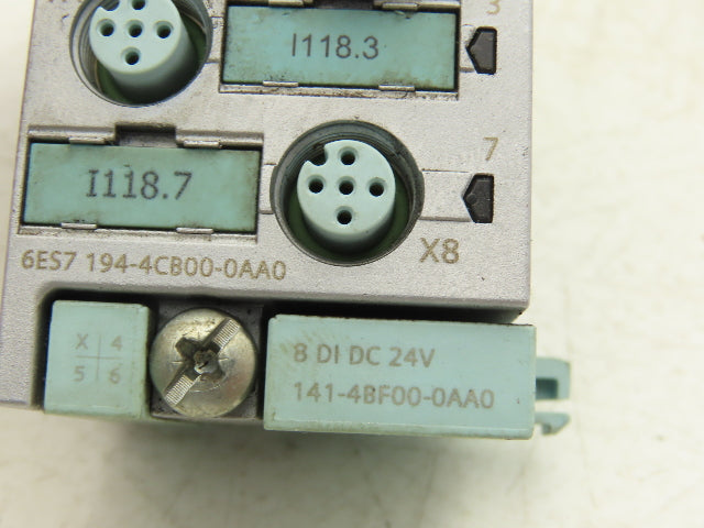 Siemens 6ES7 141-4BF00-0AA0 SIMATIC 8-Point Digital Input w/Connector Lot of 10