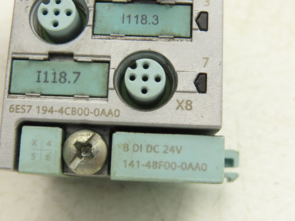 Siemens 6ES7 141-4BF00-0AA0 SIMATIC 8-Point Digital Input w/Connector Lot of 10