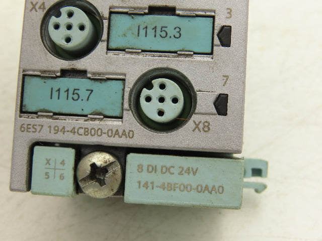 Siemens 6ES7 141-4BF00-0AA0 SIMATIC 8-Point Digital Input w/Connector Lot of 10