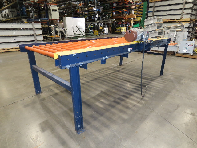 55"x 10' Chain Drive Roller Conveyor 48"BF 1.9" Urethane Roller 460V 3PH