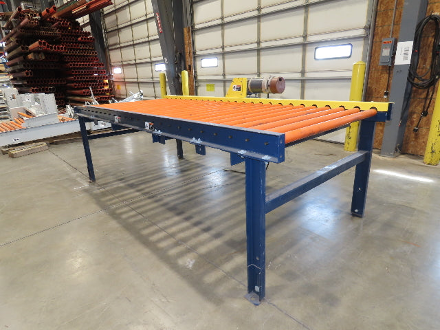 55"x 10' Chain Drive Roller Conveyor 48"BF 1.9" Urethane Roller 460V 3PH