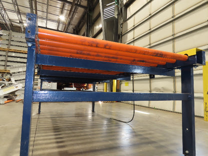 55"x 10' Chain Drive Roller Conveyor 48"BF 1.9" Urethane Roller 460V 3PH